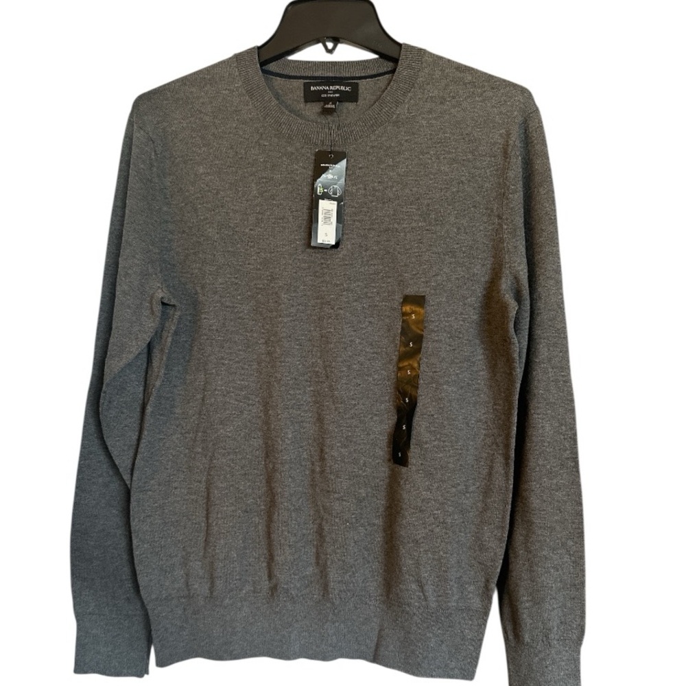 NWT Banana Republic Eco Sweater – Men’s Size S – Heather Gray